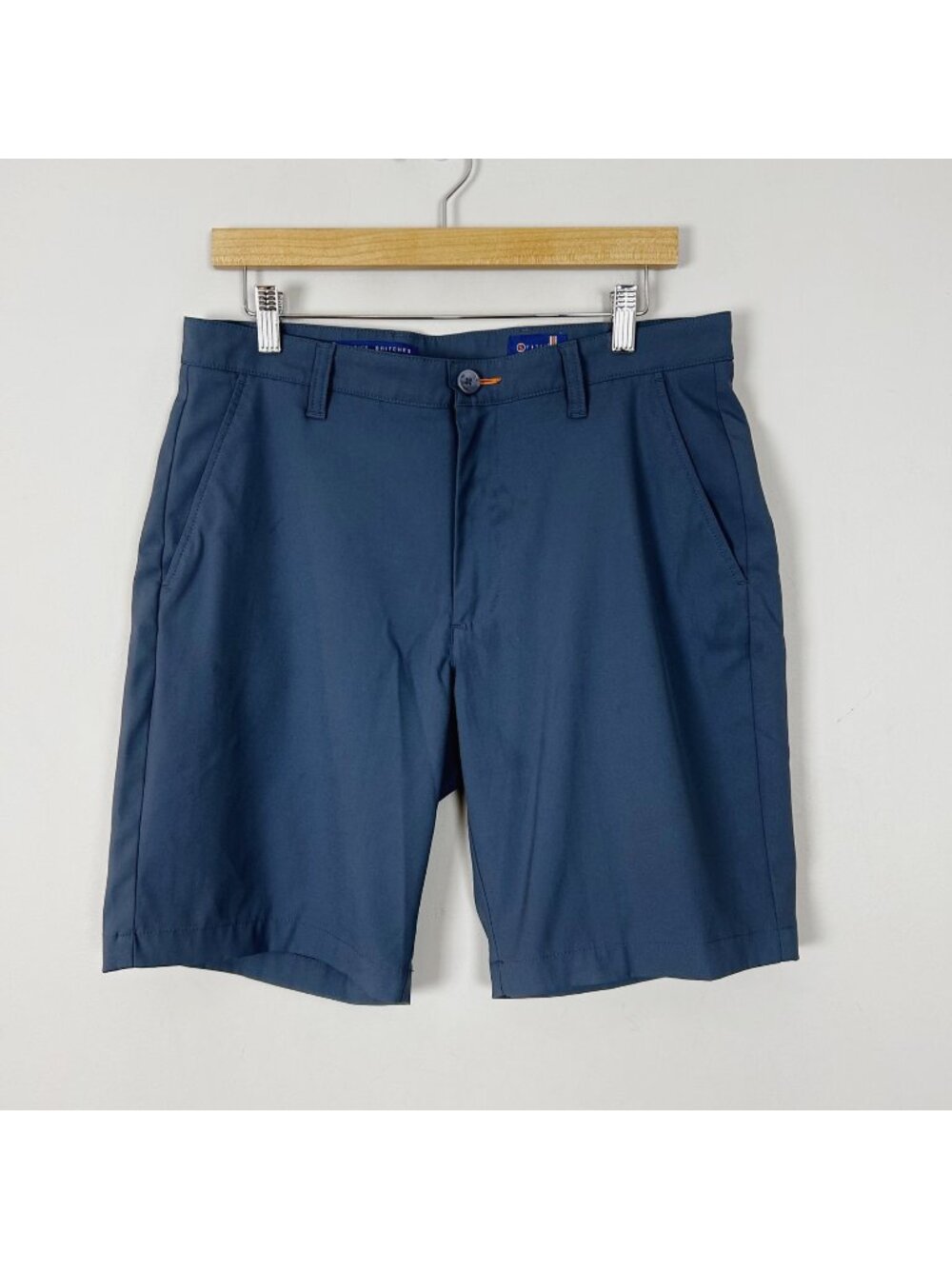 STITCH Blue Gray Performance Shorts Lightweight Golf Travel Size 32 Men's